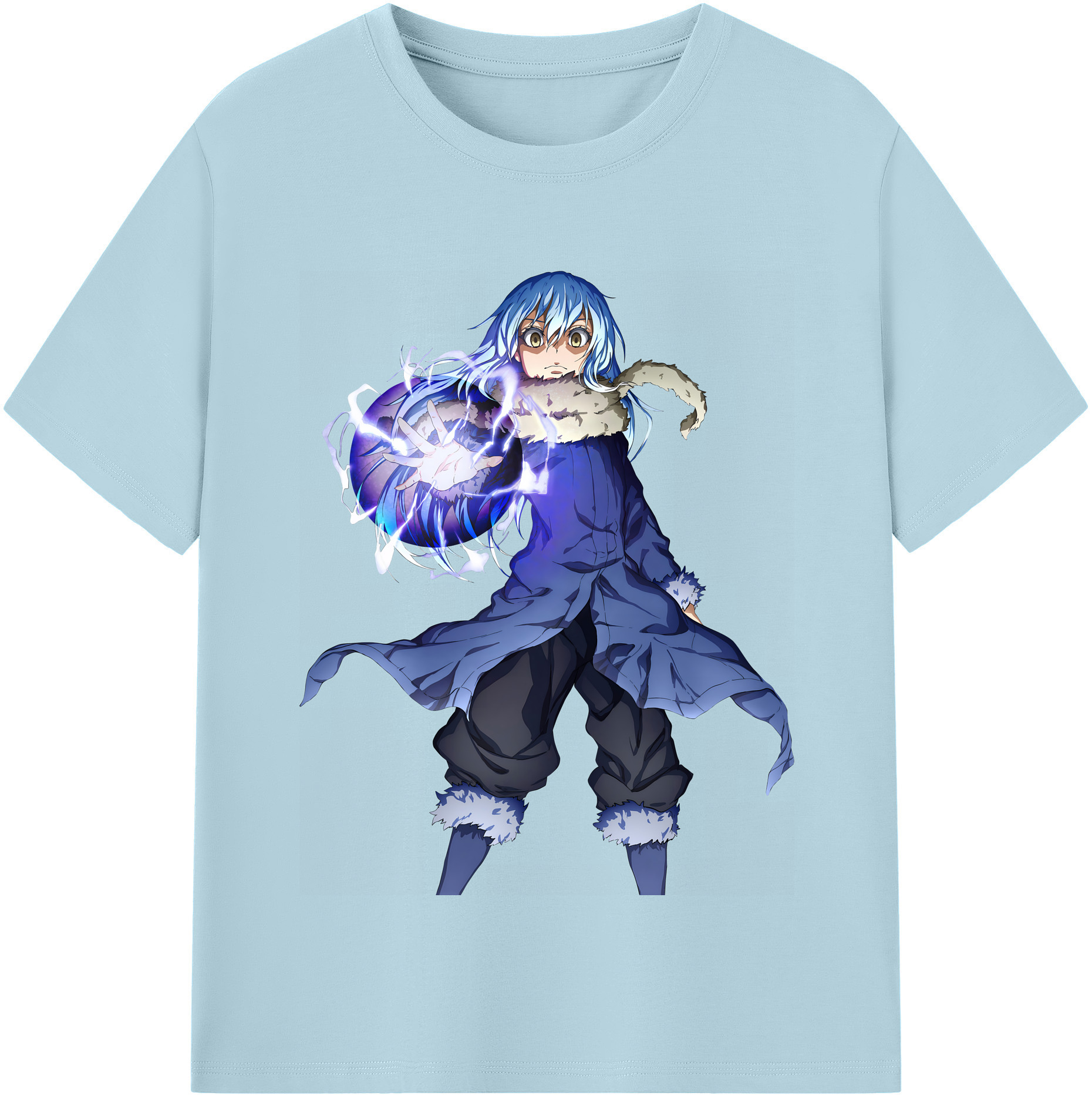 （画像用） 転スラ Regarding Reincarnated to Slime 綿100％半袖Tシャツ（フロントプリント）